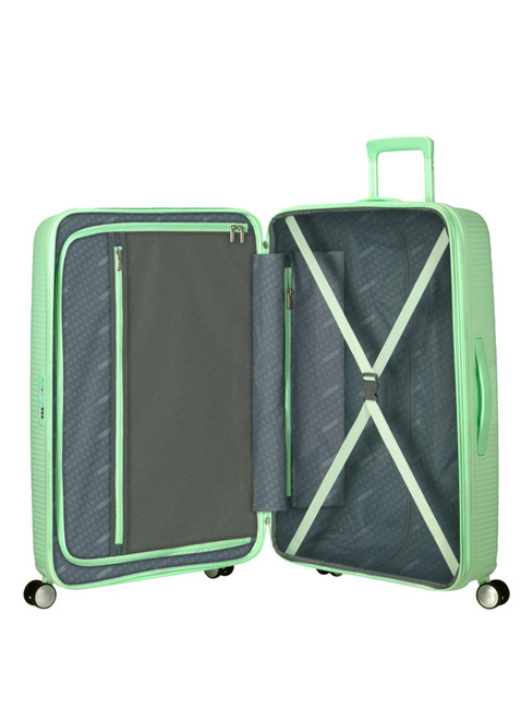 Walizka duża American Tourister SoundBox EXP - pastel green