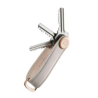 Skórzane etui organizer na klucze Orbitkey Leather - stone / grey