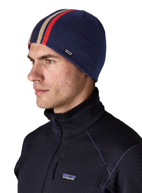 Czapka Patagonia Beanie Hat - speed stripe / clement blue