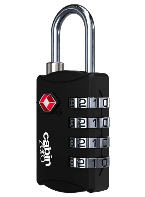 Kłódka szyfrowa do bagażu CabinZero TSA Travel Lock - absolute black