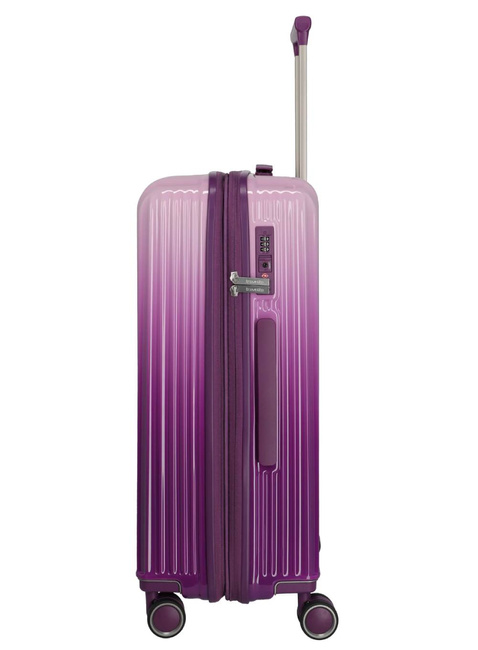 Walizka średnia poszerzana Travelite Lascana - purple degrade