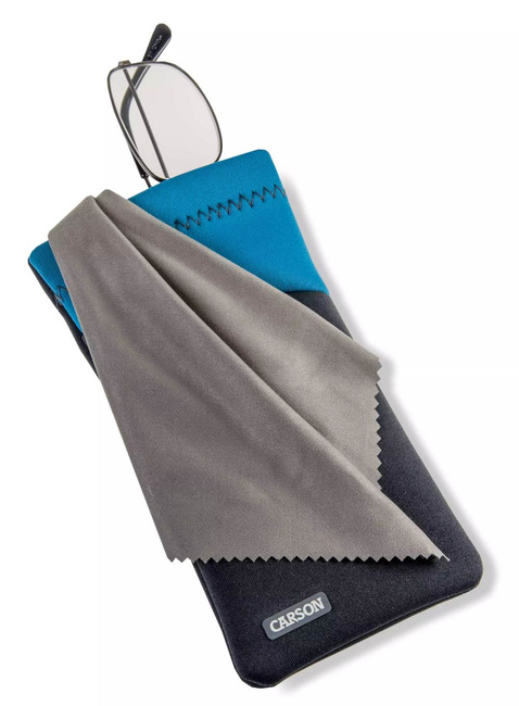 Etui na okulary ze ściereczką Carson Eyeglass Pouch - blue sky