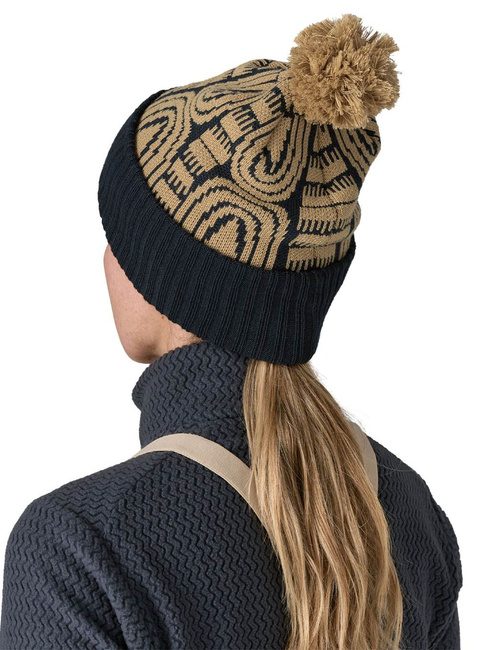 Czapka z pomponem Patagonia Powder Town Beanie - flow / sunken blue