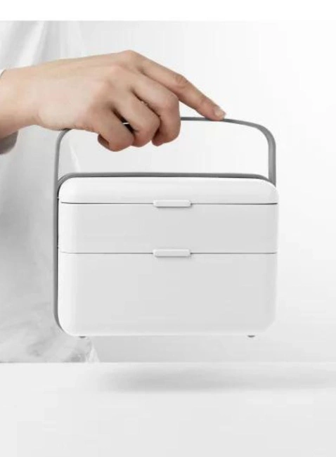 Lunchbox / śniadaniówka ze sztućcami Blim + Bauletto M - arctic white
