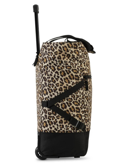 Torba na kółkach / wózek Punta Wheel Print - black / dark brown