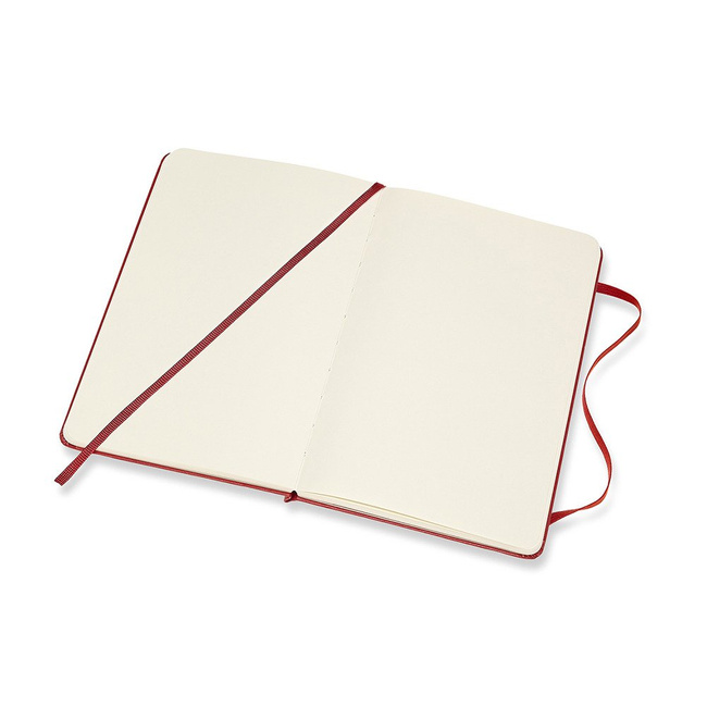 Mini notatnik czysty Moleskine Pocket twarda okładka - scarlet red