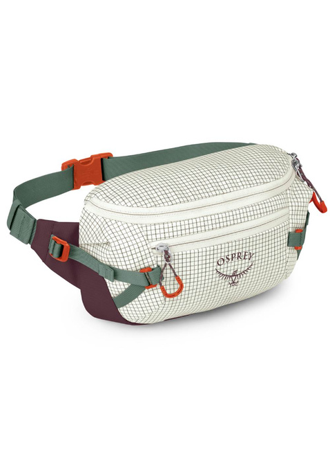 Torba biodrowa Osprey Transporter™ Waist Pack - mystery white / moody burgundy