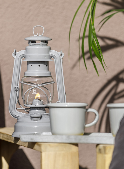 Lampa naftowa Feuerhand Hurricane Baby Special 276 - nordic grey