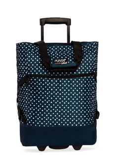 Torba na kółkach / wózek Punta Wheel Print - blue polka dot