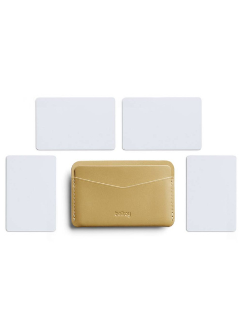Skórzany kartownik portfel na karty Bellroy Card Slip - mustard
