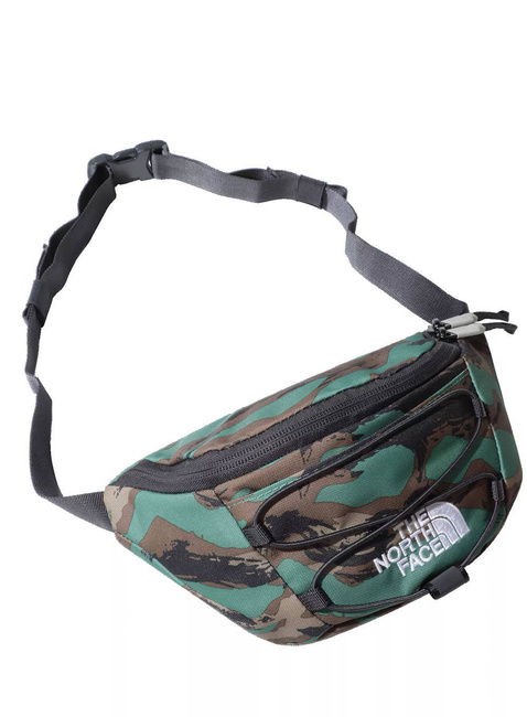 Nerka The North Face Jester Bum Bag - deep grass green painted camo print / asphalt grey