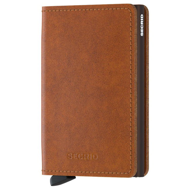 Mały portfel RFID Slimwallet Secrid Original - cognac / brown