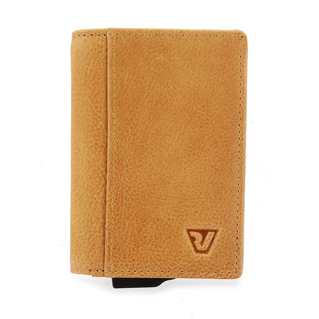 Portfel / skórzane etui na karty RFID Iron Roncato - senape