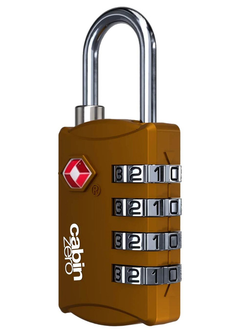 Kłódka szyfrowa do bagażu CabinZero TSA Travel Lock - orange chill