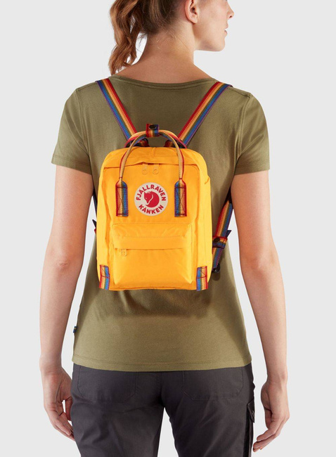 Plecak Fjallraven Kanken Mini Rainbow - spruce green / rainbow pattern