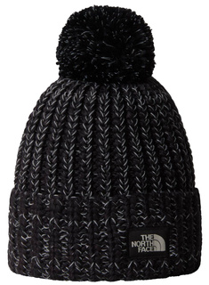Czapka zimowa The North Face Cozy Chunky Cabin Beanie - tnf black / white dune