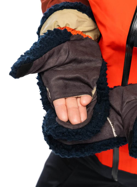 Rękawiczki zimowe Elmer Teddy Mittens - beige / wine