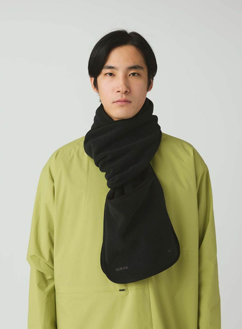 Szalik Snow Peak Water-Repellent Fleece Stole - black