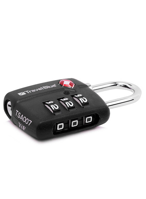 Kłódka szyfrowa Travel Blue TSA  Approved Suitcase Padlock - black