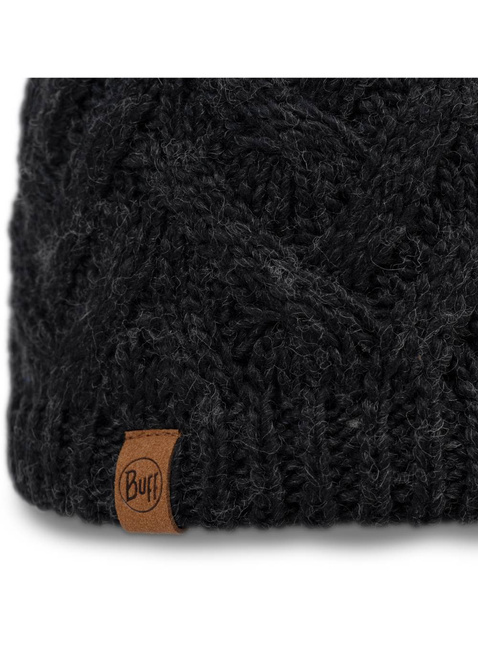 Czapka z pomponem Buff Caryn Knitted & Fleece Band Beanie - graphite