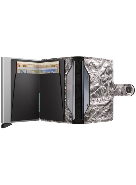 Secrid kompaktowy portfel z RFID Miniwallet Crunch - silver