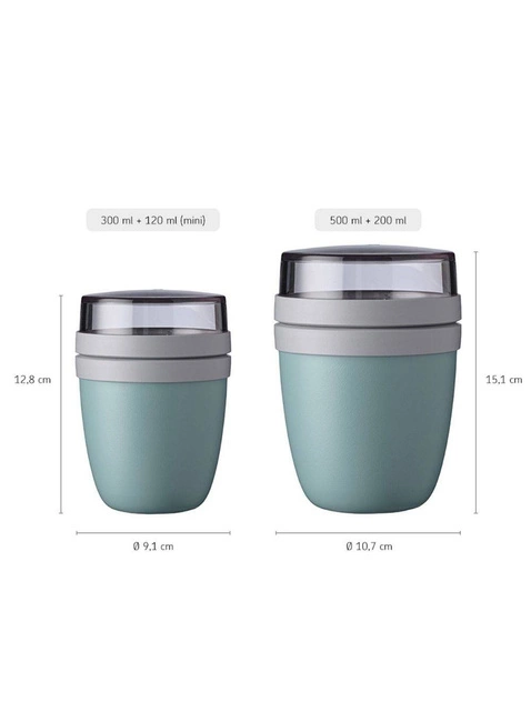 Lunchpot Mepal Ellipse mini 420 ml - nordic black
