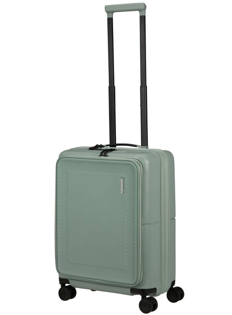 Walizka mała American Tourister DashPop EXP  Front Pocket - iceberg green