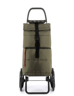 Wózek na zakupy składany 6-kołowy Rolser BIG 6L POLAR - khaki