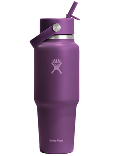 Butelka termiczna ze słomką Hydro Flask Wide Mouth Travel Bottle 0,7 l - beachplum