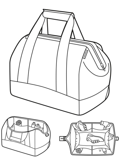 Torba podróżna Reisenthel Allrounder L - herringbone dark blue