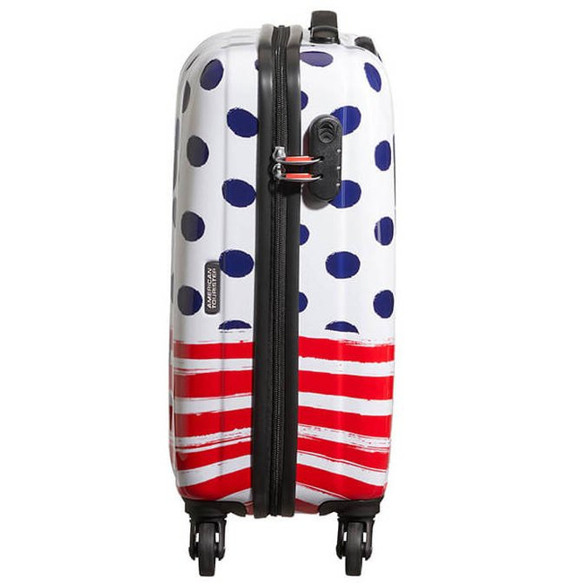 Walizka kabinowa American Tourister Disney Legends - Minnie blue dots