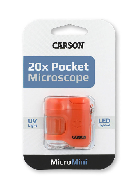 Mikroskop kieszonkowy Carson MikroMini 20x Pocket Mcroscope - lava orange