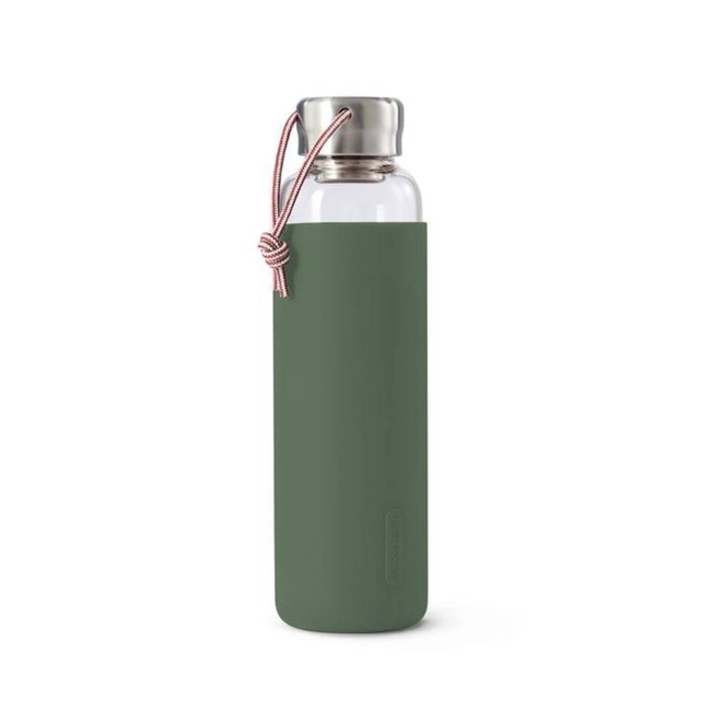 Szklana butelka na wodę 600 ml Black + Blum - olive