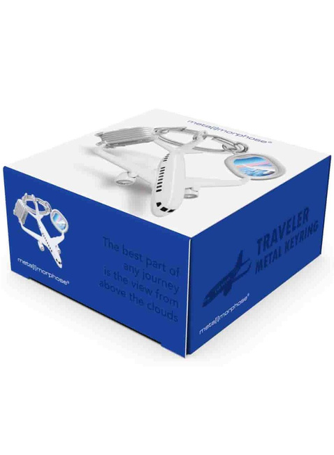 Brelok do kluczy torebki Metalmorphose - samolot pasażerski i walizka