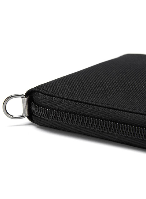Portfel antykradzieżowy Pacsafe RFIDsafe Zip Around Wallet - jet black
