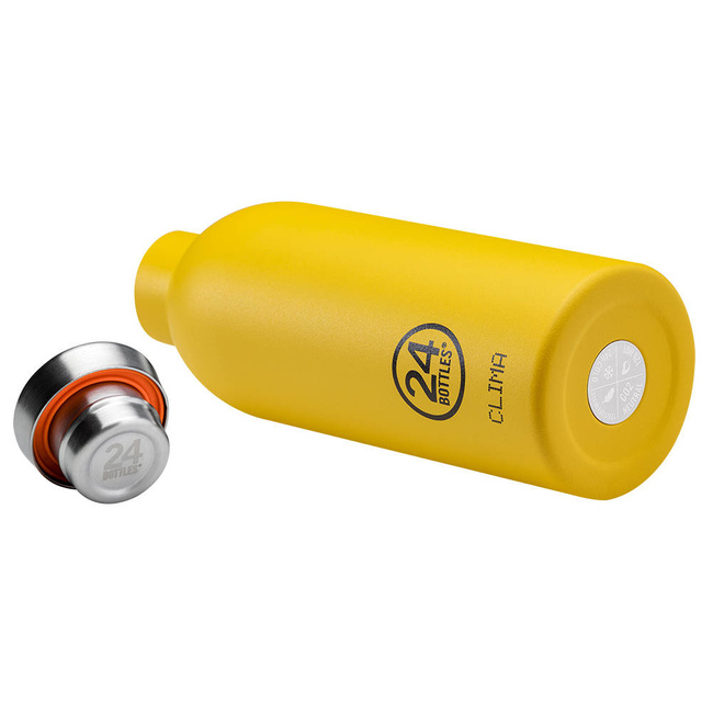 Butelka termiczna 24Bottles Clima 500 ml - stone taxi yellow