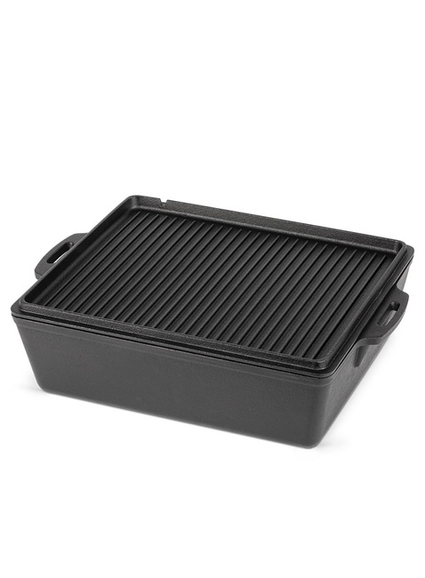  Żeliwna forma do pieczenia Petromax Loaf Pan With Lid K12 - black