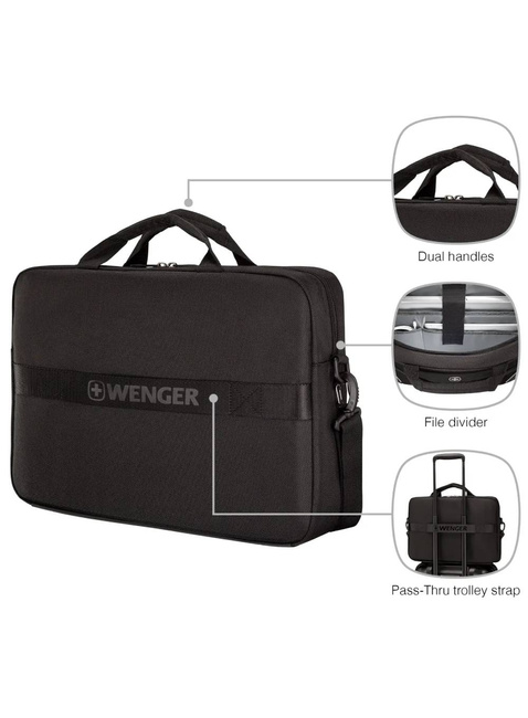 Torba na laptopa Wenger XE Compact Brief 16 - black