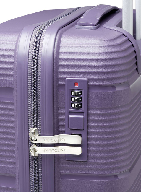 Walizka średnia Puccini Casablanca - fioletowy