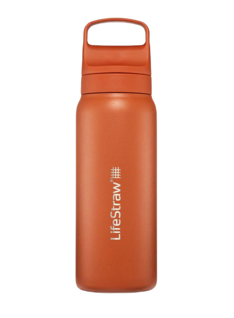 Butelka termiczna z filtrem LifeStraw Go Steel 0,7 l - Kyoto orange