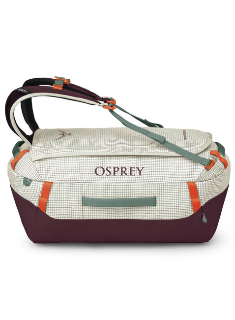 Torba plecak Osprey Transporter Duffel 40 - mystery white / moody burgundy