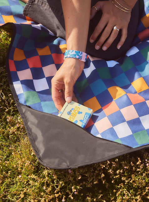 Koc piknikowy Slowtide Sundown Park Blanket - deep Pacific