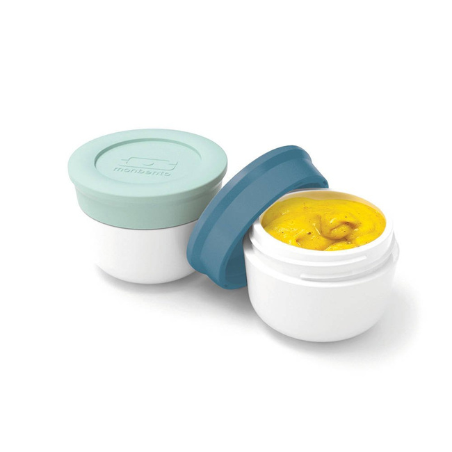 2 Pojemniczki na sos MB Temple S Monbento The Sauce Cups - matcha + denim 