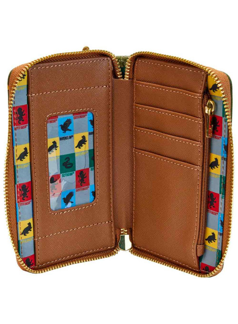 Portfel dziecięcy Loungefly x Harry Potter Zip Around Wallet - golden snitch