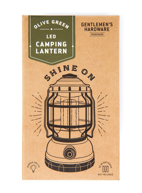 Latarnia kempingowa LED Gentlemen's Hardware Shine On - olive green