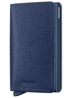 Mały portfel RFID Secrid Crisple Slimwallet - navy