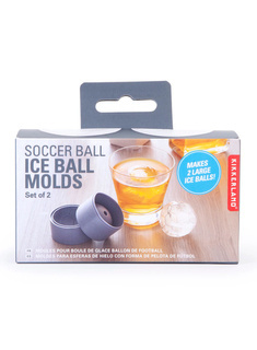 Foremki do lodu piłka nożna Kikkerland Football 2 sztuki - grey