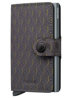 Mini Portfel Secrid Miniwallet Optical - grey / yellow