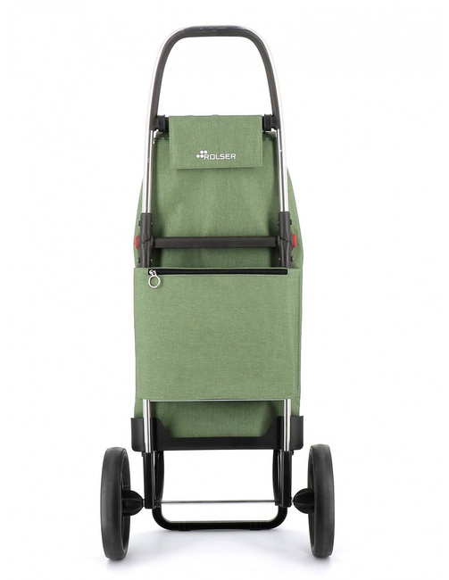 Wózek na zakupy 2 duże koła składany Rolser I-Max TWEED 2LRSG - green