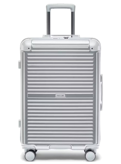 Walizka średnia Puccini Dallas - srebrny